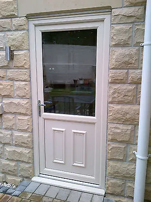 Rosewood On White Fully Glazed UPVC Door & 2x 1250mm X 1250mm Windows • £1041.42