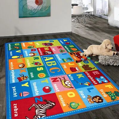 Rugshop Kids Educational Learning Alphabet Symbols Non Slip Childrens Rugs 5x7 • $75.60