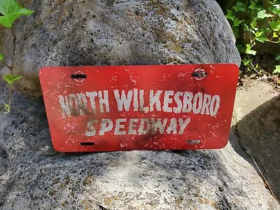 North Wilkesboro Speedway Painted TAG Speed Shop Sign Antiqued Vintage Look • $22.49