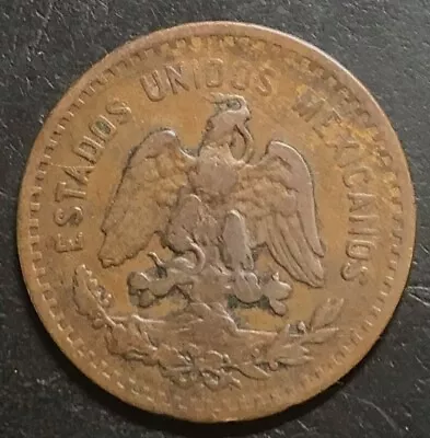 1920 Mo Mexico 5 Centavos Bronze Coin—28MM-KM#422 • $6.99