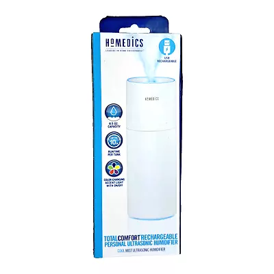 HoMedics Total Comfort Personal Ultrasonic Humidifier USB Rechargeable • $17