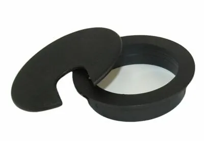 2 1/2inch CUT-HOLE SIZE Black Round Wire Management Grommet With Removable Lid • $2.52
