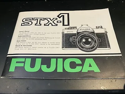 £4.99 • Buy Original Instruction Manual - Fujica STX-1 35mm SLR