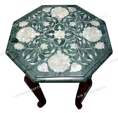 Green Marble Coffee Table Top Mosaic Table Top Side Table Living Room Furniture • $390