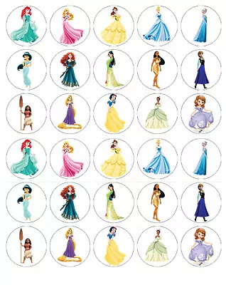 £2.75 • Buy DISNEY PRINCESS EDIBLE WAFER CUPCAKE FAIRY CAKE TOPPERS DECORATIONS X 30