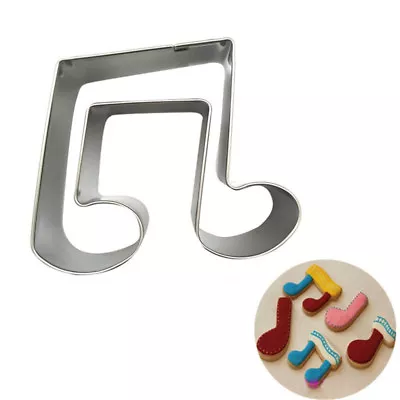 1Pc Musical Note Stainless Steel Mould Cookie Cutters Fondant Cake Baking Mold • $0.99