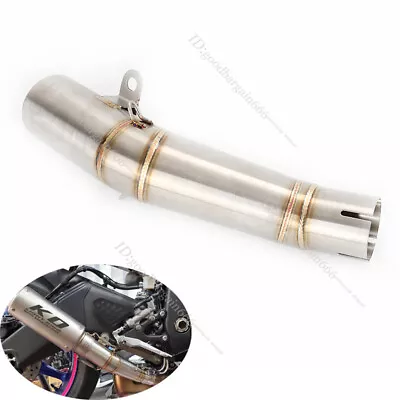 For Yamaha YZF R6 2009-2024 Exhaust Tips Stainless Steel Mid Pipe Slip On 61mm • $69