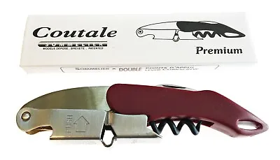£12.50 • Buy Coutale Premium Model, Stainless Steel  Two Step  Double Lever Corkscrew - Red
