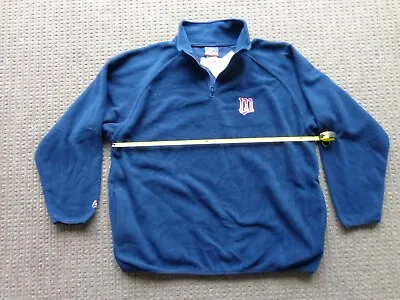VINTAGE Minnesota Twins Heavy Weight Fleece Jacket Sewn Logos ( XL ) By Majestic • $59.50