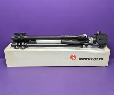 New Manfrotto Aluminum Tripod W/ Micro Fluid Head 055XDB 128LP • $200