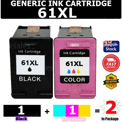 2x Generic HP61XL 61 Ink For HP Deskjet 1010 1055 3050 Envy 4500 Officejet 4630 • $46
