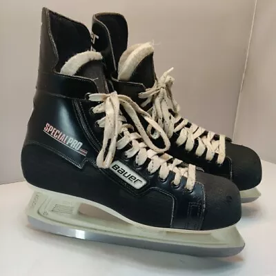 Bauer Special Pro 82 Hockey Ice Skates Black Adult Size 12D Good Condition • $79.99