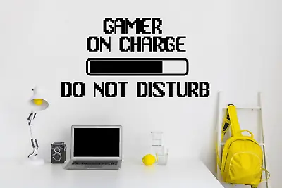 £13.99 • Buy Gamer Sticker Wall Charge Loading Game Gaming Decal Room Xbox PS5 Vinyl Bedroom