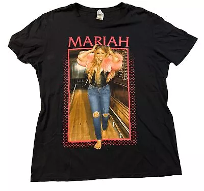 Mariah Carey 2017 Tour Tee Size Large All The Hits Barefoot • $30