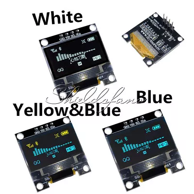 $5.81 • Buy Yellow/Blue/White 0.96  128X64 OLED I2C IIC Serial LED LCD SSD Display SSD1306