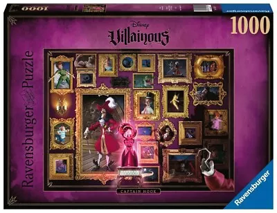 Disney Villians - Captain Hook Ravensburger 1000 Piece Puzzle • $27.99