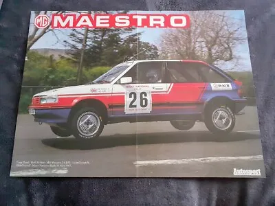 Tony Pond & Rob Arthur. MG Maestro 2.0 EFI. 1987 Manx National Rally. Poster  • £10