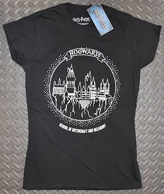 Harry Potter T Shirt Hogwarts School Logo Black PRIMARK 4 - 20 NEW • $35.72