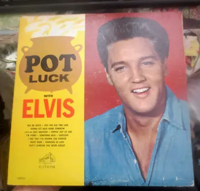 Elvis Presley Pot Luck LPM 2523 RCA Victor Mono Long Play Black Label Vinyl LP • $14.99