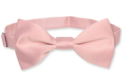 $5.93 • Buy Vesuvio Napoli Boys BOWTIE Solid DUSTY PINK Color Youth Bow Tie