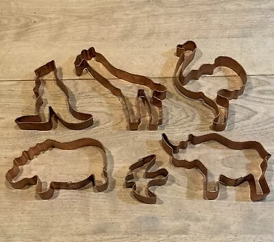 6 Martha Stewart Animals Noah’s Ark Copper Cookie Cutters • $29.99