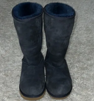 EUC AUTHENTIC UGG Women's Classic Tall II Boots  - Size 7 Navy/Montana Blue • $68