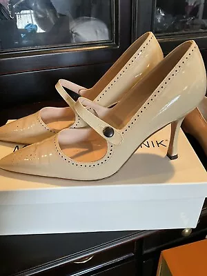 Manolo Blahnik Patent Pumps With Box • $150