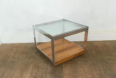 Vintage Retro Chrome And Rosewood Coffee Table By Merrow Associates • £750