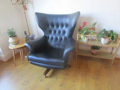 Vintage Black G Plan BLOFELD Chair 6250 • £550