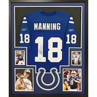 Peyton Manning Framed Jersey Mounted Memories Autographed Signed Colts • $1727.99