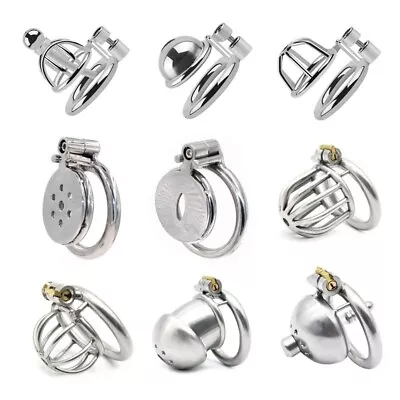 1PC Male Small Penis Lock Cage Stainless Steel Bird Chastity Device Many Type • £14.99