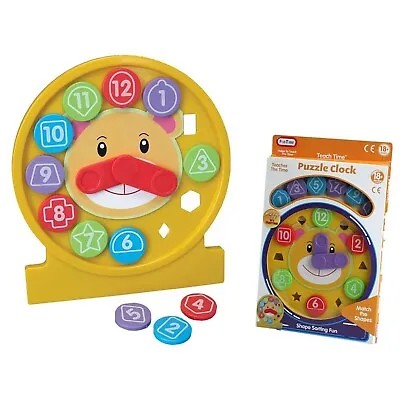 £2.65 • Buy Teaching Clock Kids Learning Time Puzzle Clock Teacher Aid School Nursery Toy