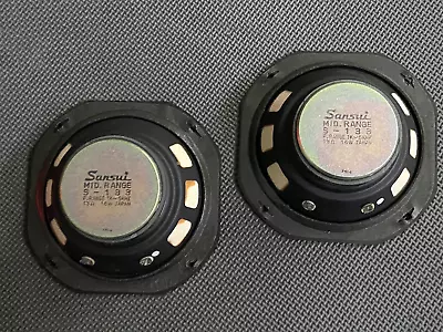 Vintage '70s Pair SANSUI S-133 Mid-range Speakers 16W 13-ohm SP-5500X MIJ • £71.39