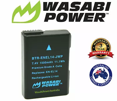 Wasabi Power Battery For Nikon EN-EL14EN-EL14a And Nikon Coolpix P7000-P7800Df • $49.99