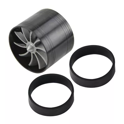 2.5'' Universal Turbo Single Fan Air Intake Fuel Saver Fan Turbonator Fuel Black • $33