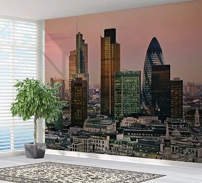 £27.49 • Buy London City Skyline At Dusk Wallpaper Photo Wall Mural (15350684) United Kingdom