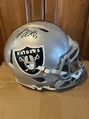 Devante Adams Signed Raiders Full Size Authentic Helmet Beckett • $764.30