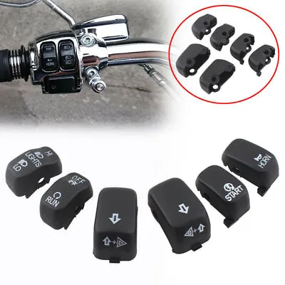 $14.99 • Buy Black Control Switch Cap Button Cover For Harley Softail Sportster Dyna 96-13