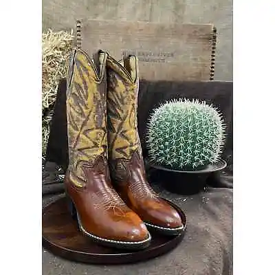 Unknown Men - Size 7.5D - Vintage Cinnamon Cowboy Boots Style 58156 • $19