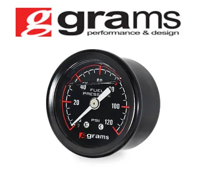 $29 • Buy Grams Fuel Pressure Gauge 0-120psi Universal G2-99-1200