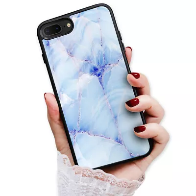 ( For IPhone 7 Plus ) Back Case Cover H23234 Blue Marble • $9.99