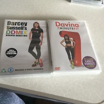 Davina: 7 Minute Fit & Darcey Bussell’s DDMIX Diverse Dance Mix Workouts DVD BN • £5