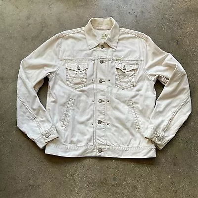 Retro Wrangler X  Blue Bell Selvedge Trevor Denim Jacket Off White - XL • $99