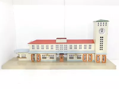 KIBRI O Gauge LARGE TINPLATE CENTRAL TRAIN STATION With CLOCK EX LIONEL TRAINS • $249.99