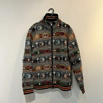 Topman Mens Jacket Aztec Tapestry Overshirt High Neck VGC Men’s Small • $56.83