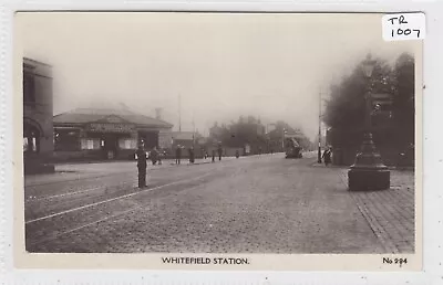WHITEFIELD  Near Bury Lancashire  The Railway Station With TRAM / Policeman  RP • £20