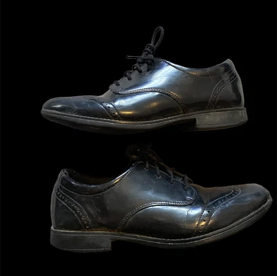 £19.99 • Buy CLARKS Ladies Black Lace Ups Hamble Oak Brogue Style Size 6E Wide Fit. Vgc