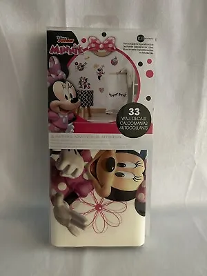 Disney Junior Minnie Mouse Room Mates Wall Decals 33 Piece New In Package Mickey • £21.18