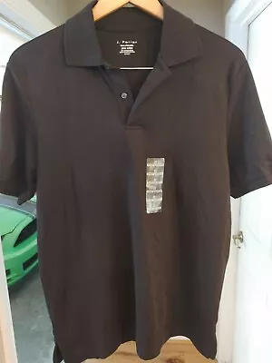 J. Ferrar Men's  Short Sleeve Polo Shirt Size Small  Black  Cotton • $19.99