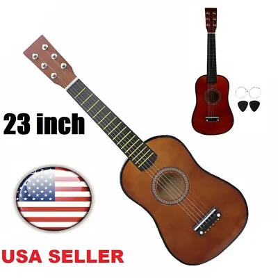 23  Folk Acoustic Guitar Pick Strings Music Instrument Mini Guitar For Beginner • $29.90